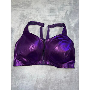 Victoria's Secret Knockout Purple Front-Close Sports Bra 38DDD